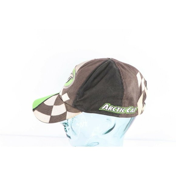 Vintage 90s Arctic Cat Snowmobile All Over Print Thrashed Snapback Hat Cap - Picture 5 of 9